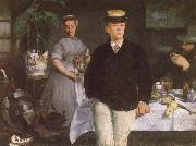 Edouard Manet Luncheon in the studio Spain oil painting artist